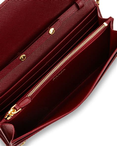 women's prada red wallet|prada red saffiano wallet.